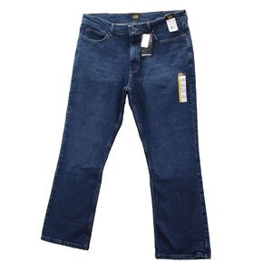 Lee Bootcut Jeans Men's 38x29 Blue Regular Infinite Wash Stretch American Denim